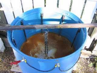 rust removal in progress