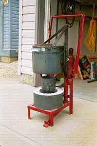 Gingery furnace open