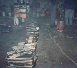 flasks waiting for knockout