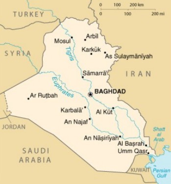 map of Iraq