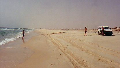 relaxing at the beach