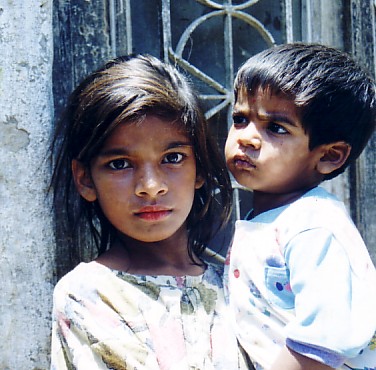 girl and brother in Islamabad