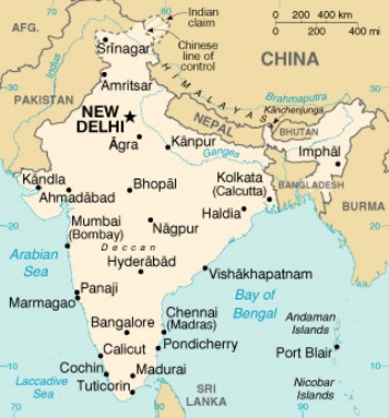 map of India
