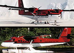 Twin Otter on wheels and skiis